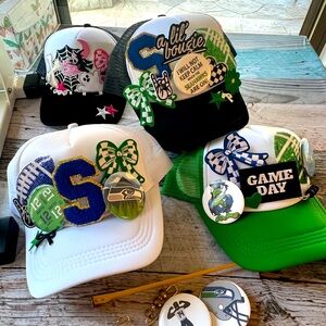 Seattle Seahawks trucker hats blue green or white bougie game day ready playoffs